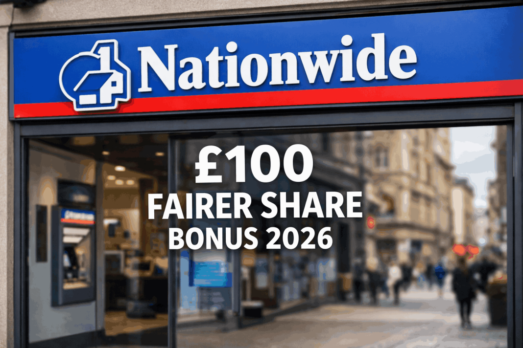 Nationwide Fairer Share Bonus 2026: £100 Payout Rules